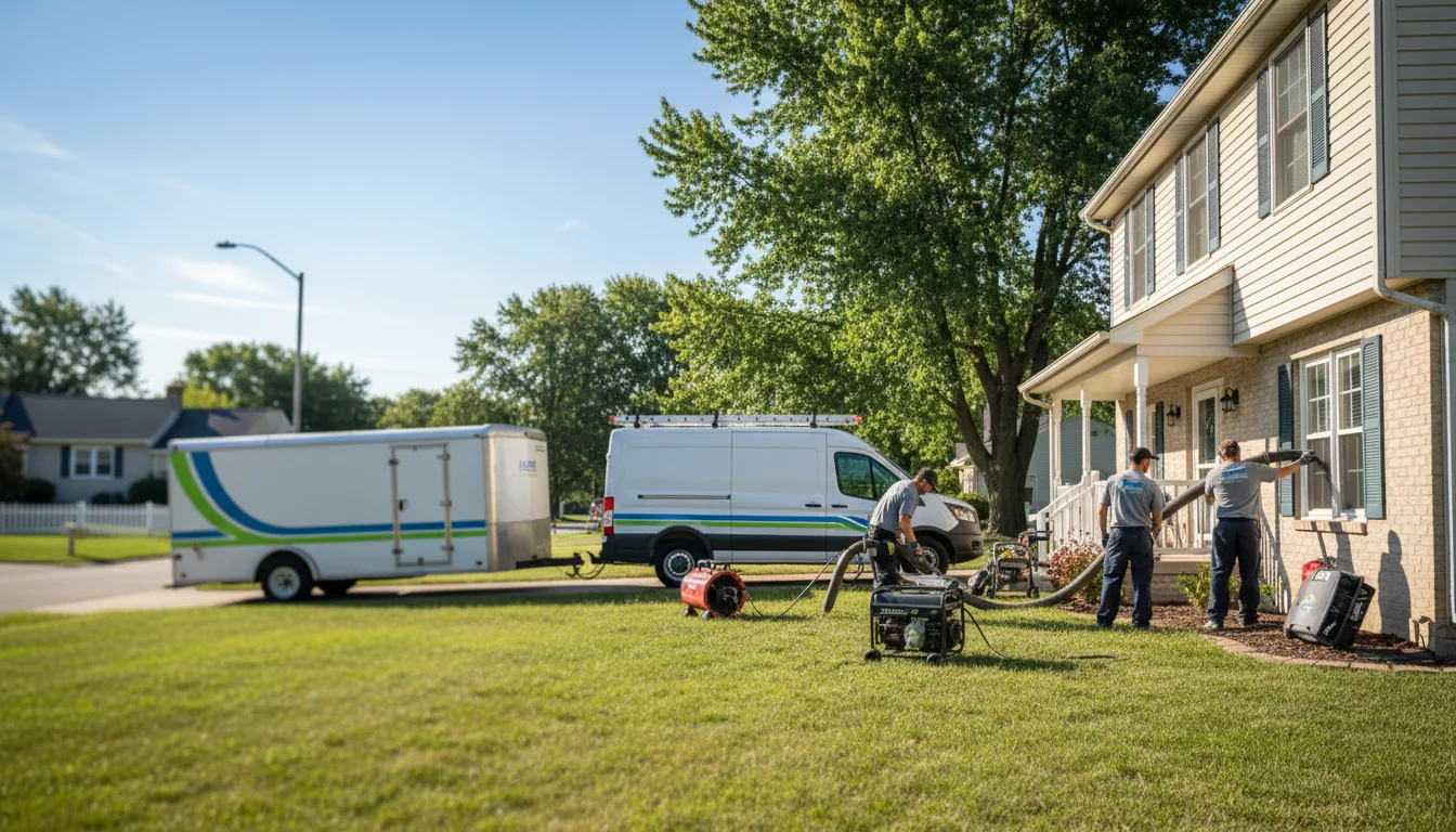 Flooded Basement Restoration And Cleanup With Repair in West Farmington, OH near me